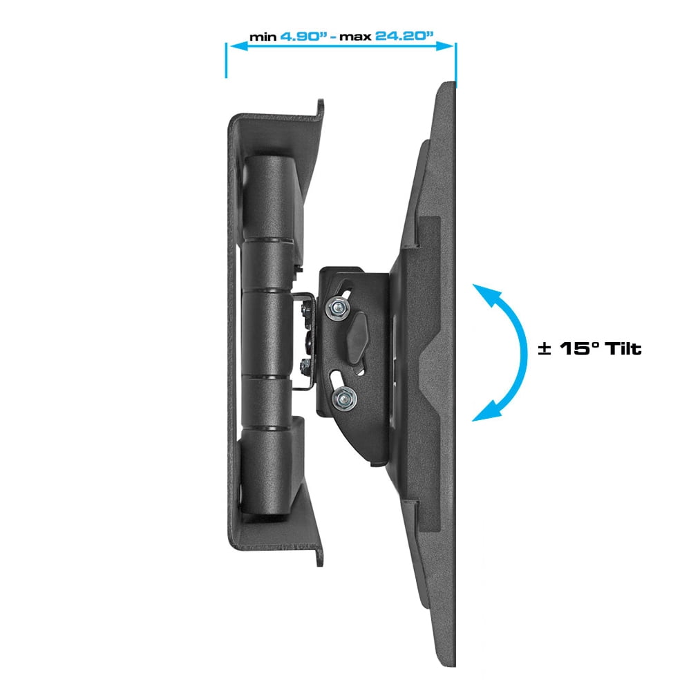 Cmple - Heavy Duty Full Motion TV Wall Mount for 32-55 Inch Flat Panel and Curved TVs, Adjustable TV Mount with Tilt and