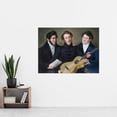 thumbnail image 2 of Orth Three Friends Guitar Men Painting Extra Large Art Print Wall Mural Poster Premium XL, 2 of 3