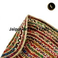 thumbnail image 5 of Jaipur Art And Craft Natural Cotton Jute Handmade Multicolor Chindi Reversible Braided Area Rug Rug Size - (10x13 Sq Feet), (120x156 Inches), (300x390 CM), 5 of 5