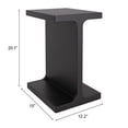 thumbnail image 2 of Bama Side Table Black End Table, Modern Style, Painted Mango Wood rectangular shape tabletop, Mango Wood, Indoor Living, 2 of 2