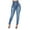 Blue, variant on Fesfesfes Jeans for Women High Waisted Elasticity Skinny Pants Jeans All-match Pencil Long Trouse