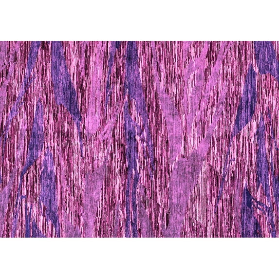 Ahgly Company Indoor Rectangle Oriental Pink Modern Area Rugs, 2' x 4'