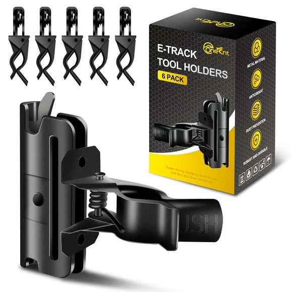 Paquete de 6 portaherramientas E-Track para organizar remolques cerrados