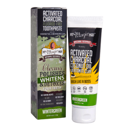 Activated Charcoal Whitening - Wintergreen by My Magic Mud for Unisex - 4 oz Toothpaste