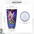 thumbnail image 4 of Vaso Beetlejuice de 20 oz, taza de viaje para café con aislamiento al vacío de acero inoxidable, taza de café, taza de viaje con tapa, taza térmica para exteriores, 4 of 8