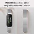 thumbnail image 5 of for Fitbit Inspire 3 Bands Women Men, Stainless Steel Metal Mesh Loop Adjustable Magnetic Wristband Replacement Straps Compatible with Fitbit Inspire 3 Fitness Tracker, 5 of 6