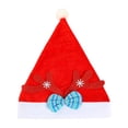 thumbnail image 2 of Sombrero de Navidad Baoblaze Suave rojo Papá Noel decoración Accesorios de vestir disfraces Foto Prop Estilo C, 2 of 8