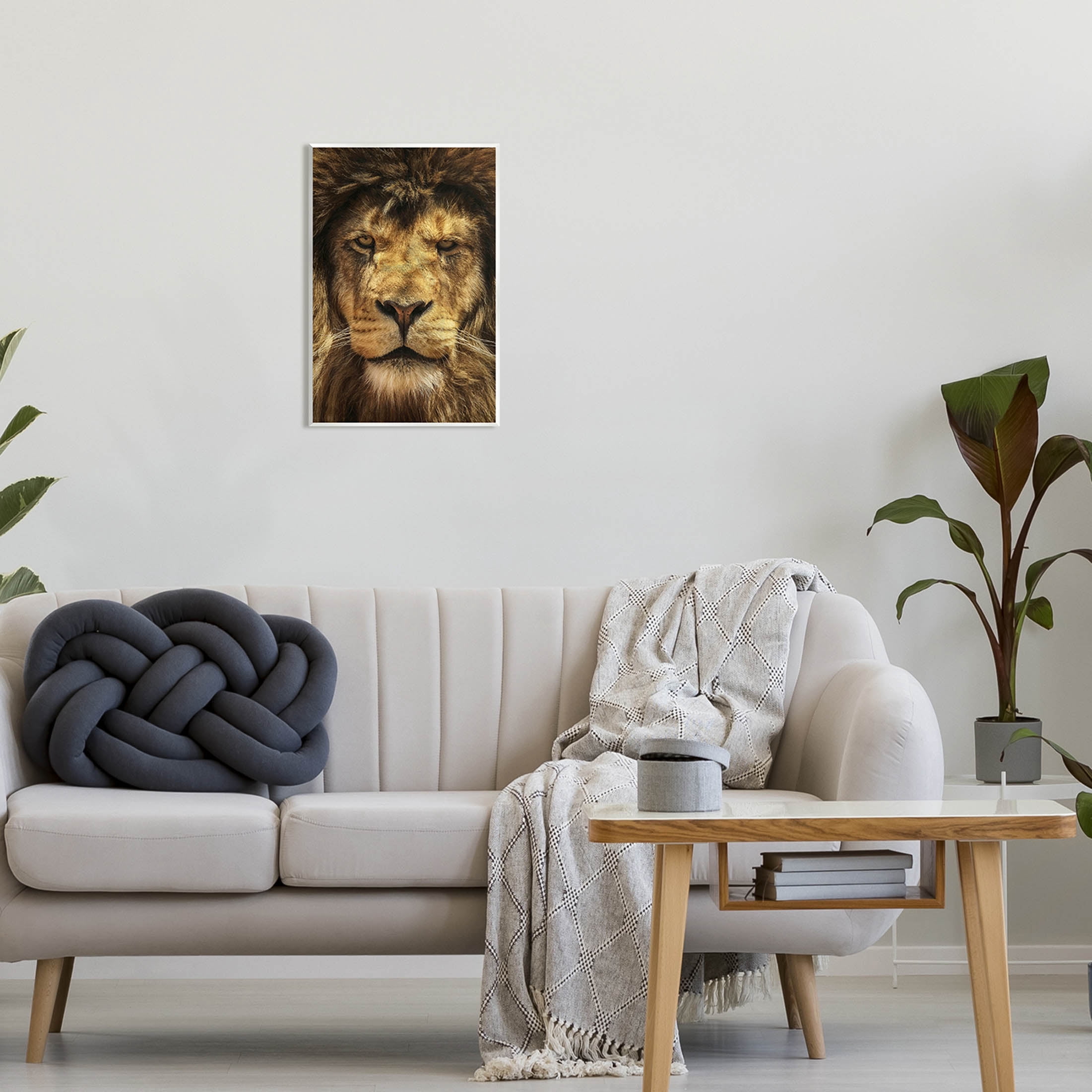 Stupell Industries Close Up Lion Portrait Photograph Unframed Art Print Wall Art, Design by Carrie Ann Grippo-Pike