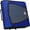 Blue, variant on Case It Case-it Mighty Zip Tab 3" 3-Ring Zipper Binder Blue (D-146 BLUE) 169802