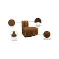 thumbnail image 2 of Meridian Furniture Arc Saddle Velvet Reverse Corner, 2 of 9