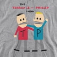 thumbnail image 2 of South Park Terrance And Phillip Unisex Adult Pull-Over Hoodie,Athletic Heather, 2X-Large, 2 of 6