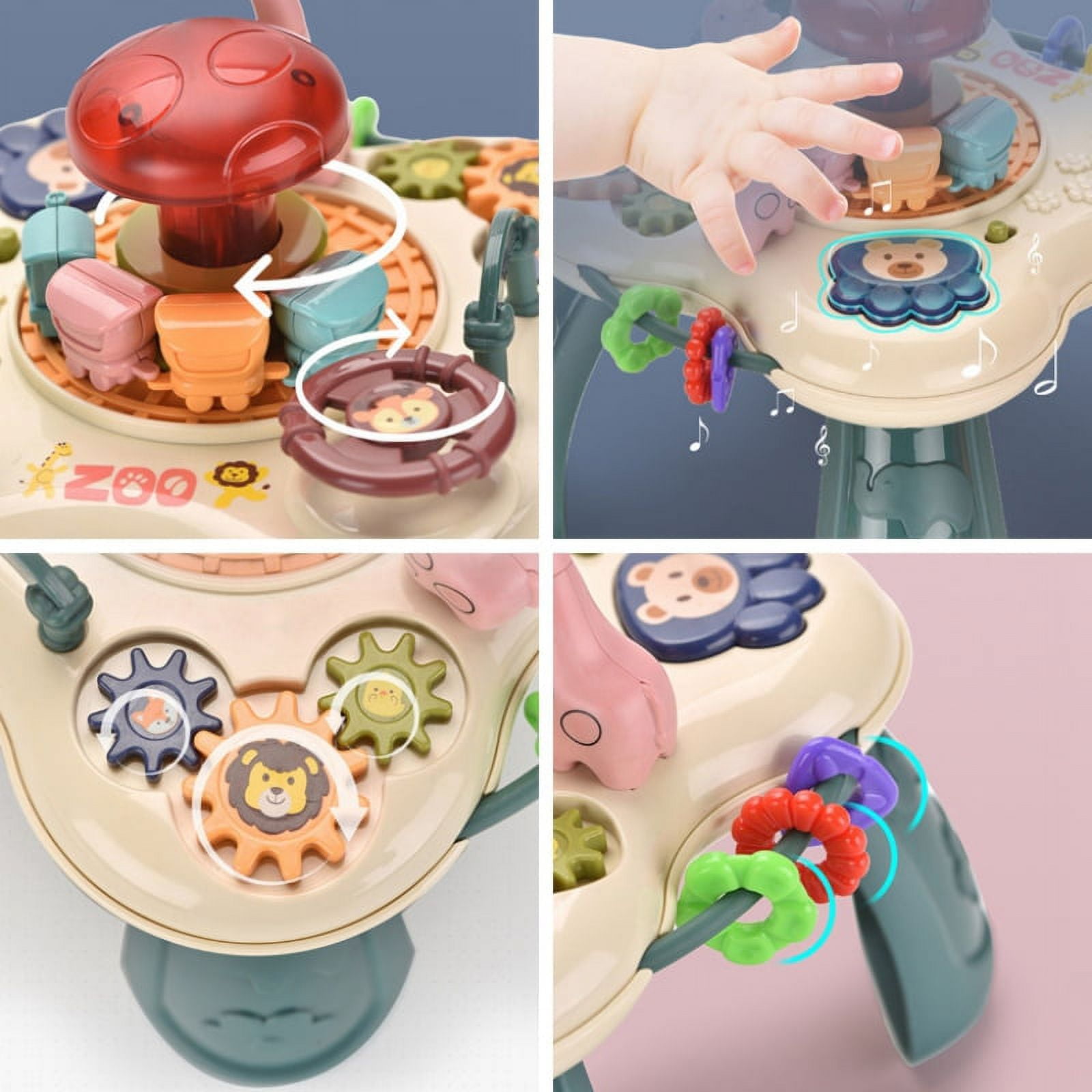 Mini Toddler Activities Game Table with Lights and Music Parent-child Toys
