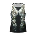 thumbnail image 3 of Haiem Floral Angelic White Wings Men Workout Tank Top Gym Bodybuilding Sleeveless Muscle T Shirts Athletic Tank Breathable Workout Shirt-Small, 3 of 8