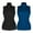 2 packs: Black/Navy, variant on MANIFIQUE Women Sleeveless Mock Turtleneck Tank Tops Slim Fit Stretchy Layer Tee Shirts