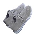 thumbnail image 3 of snowflake white Zapatillas de deporte de color puro para mujer Zapatillas de deporte informales para todas las estaciones Zapatos con punta cerrada, 3 of 5
