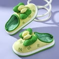 thumbnail image 3 of Zapatillas de algodón de suela gruesa para mujer en otoño e invierno, ropa exterior con lazo nuevo, interior para el hogar, además de zapatillas de algodón cálidas e impermeables de terciopelo para in, 3 of 5