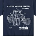 thumbnail image 3 of Case IH - Retro Diagram Tractor - Toddler Short Sleeve T-Shirt, 3 of 5