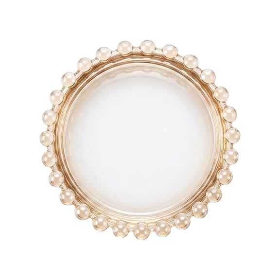 SLYNSHome Crystal Glass Tray Cosmetic Makeup Vanity Tray Jewelry Trinket Organizer Decorative Tray for Home Deco Christmas Birthday Gift