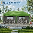 thumbnail image 5 of 10'x20' Waterproof Pop-Up Canopy Tent - Portable Instant Party Gazebo with 4 Sidewalls & 12 Stakes | Heavy-Duty Outdoor Event Tent for Weddings, Backyard, Camping & Markets, 5 of 6