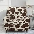 thumbnail image 2 of Kuiaobaty Cow Pattern Reclining Sofa Slipcover with Side Pocket Breathable Recliner Chair Cover Large Washable Reclining Slipcover Stretch Recliner Couch Cover for Pets Kids, 2 of 8