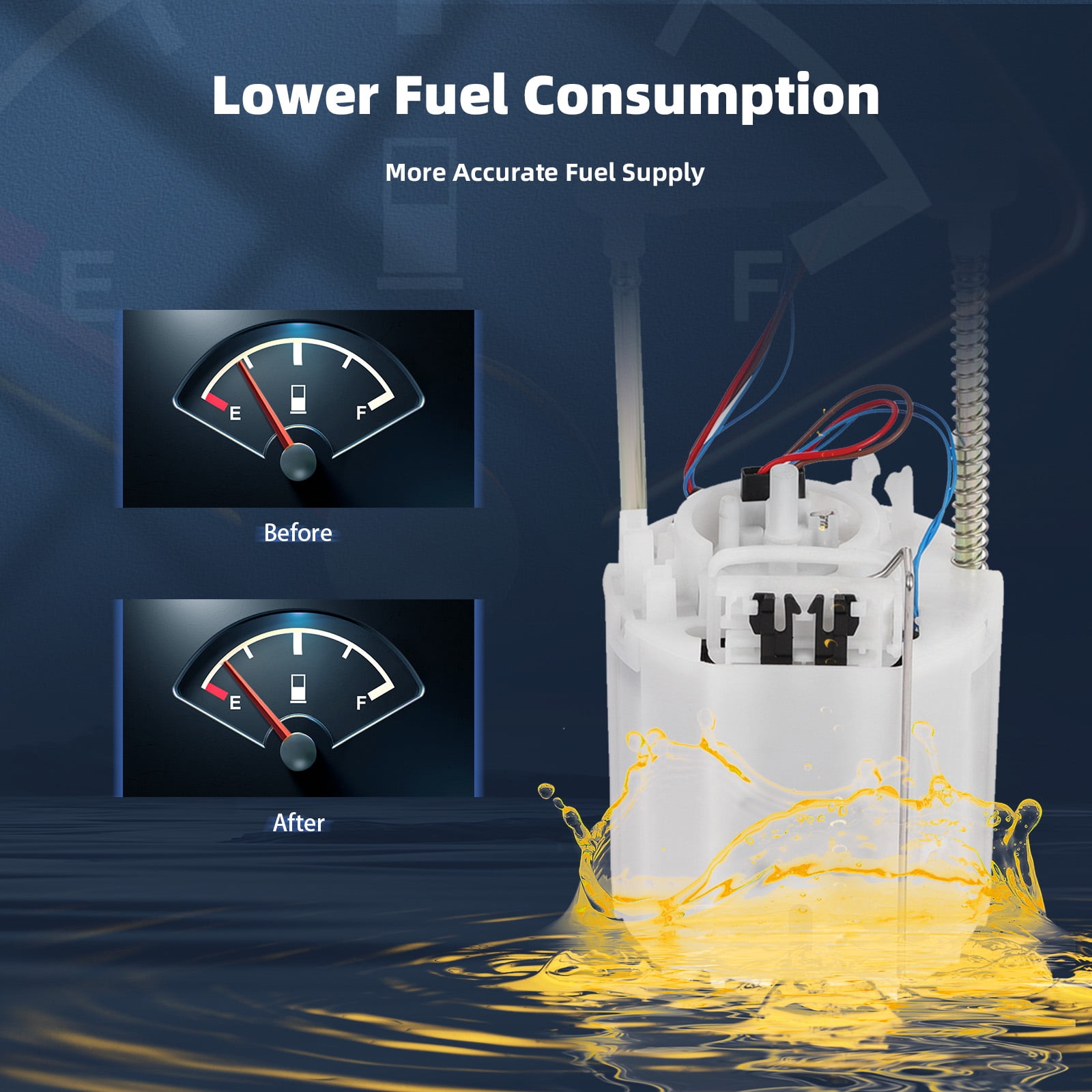 ECCPP Electric Fuel Pump Module Assembly w/Sending Unit Replacement for Dodge Magnum Charger Challenge for Chrysler 300 V6 2.7L 3.5L V8-5.7L E7241M Fits select: 2005-2006 CHRYSLER 300C TOURING