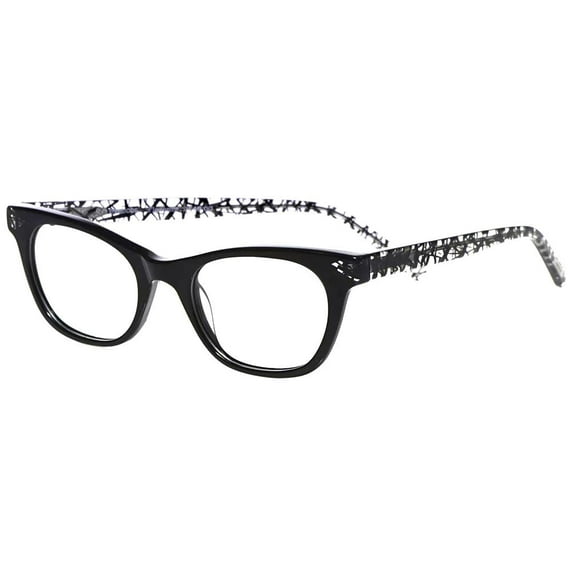 EYEBOBS-2746 FLORENCE 00 Cateye Reading Glasses Black/Black Crystal +2.50