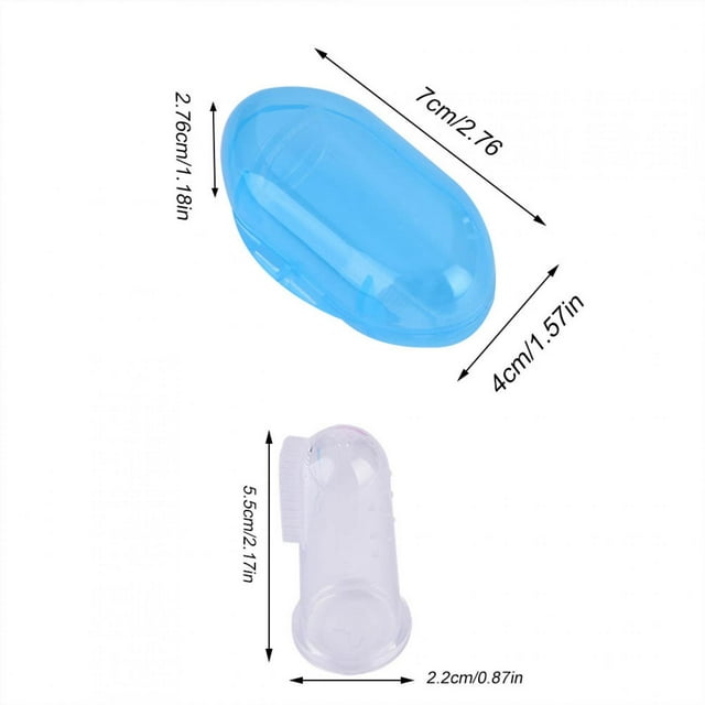 Cepillo de Dientos de Bebé, Con Estuche Silicona Cepillo de Dientes de Dientes de Bebé, Herramienta de Limpieza de Cavidad Oral de Cepillo de Diente de Bebé para Niños Bebés