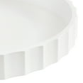 thumbnail image 4 of Kate and Laurel Lissi Decorative Round Tray with Wavy Design, 16 Inch Diameter, White, Modern Scalloped Circle Serving Tray for Coffee Table Ottoman, Dining Table, or Entryway Catch-All Tray, 4 of 8