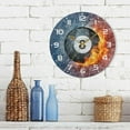 thumbnail image 7 of Dreamtimes Baseball Wall Clock, 10 Inch Silent Non Ticking Round Clock Oil Painting Clock Easy to Read Clock for Living Room Bedroom Bathroom Home Decor, 7 of 7