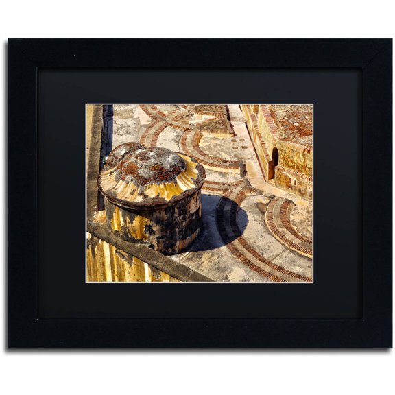 Trademark Fine Art "Castillo de San Felipe del Morro 18" Canvas Art by CATeyes, Black Matte, Black Frame