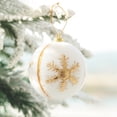 thumbnail image 1 of Christmas Decorations White Elks Pattern Ball Hanging Decorations Christmas Tree Hanging Decorations Scene Arrangement Christmas Ball Hanging Accessories, 1 of 9