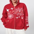 thumbnail image 3 of PENGXIANG Sweatshirt à Manches Longues pour Femme en Toile d'Araignée à la Mode, 3 of 9