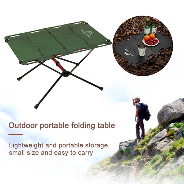 Mesa de camping Mesa de camping plegable ligera Aleación de aluminio Cocina de barbacoa de playa Mesa de acampada