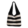 thumbnail image 1 of Bolso Mano Tejido Ganchillo Color Contrastante para Mujer, 1 of 9