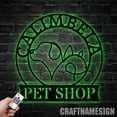 thumbnail image 3 of Craftnamesign Custom Pet Shop Metal Wall Art LED Light, Pet Shop Sign, Pet Shop Decor, 3 of 5