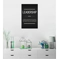 thumbnail image 4 of Inspirational Canvas Wall Art Leadership Noun Office Decoration Inspiring Entrepreneur Positive Quotes Inspiration Painting Poster Print Artwork Home Frame Ready to Hang12x18, 4 of 6
