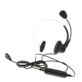 thumbnail image 2 of 2x Auricular USB para Computadora Auricular con Cable sobre La Cabeza para Centro de Llamadas, 2 of 9