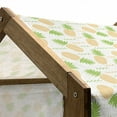 thumbnail image 5 of Tropical Pet House, Herringbone Stripes with Dots Background Summer Fruits Arrangement, Outdoor & Indoor Portable Dog Kennel with Pillow and Cover, 5 Sizes, Fern Green and Orange, by Ambesonne, 5 of 5
