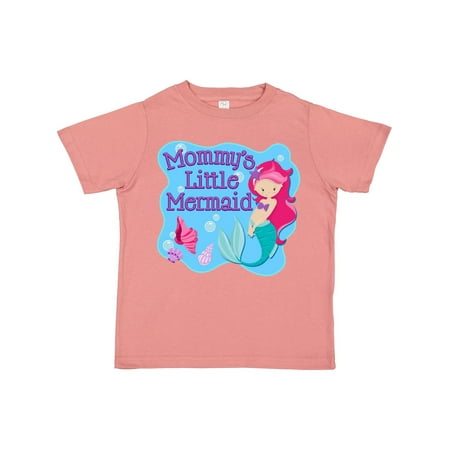 

Inktastic Mommy s Little Mermaid Girls Toddler T-Shirt