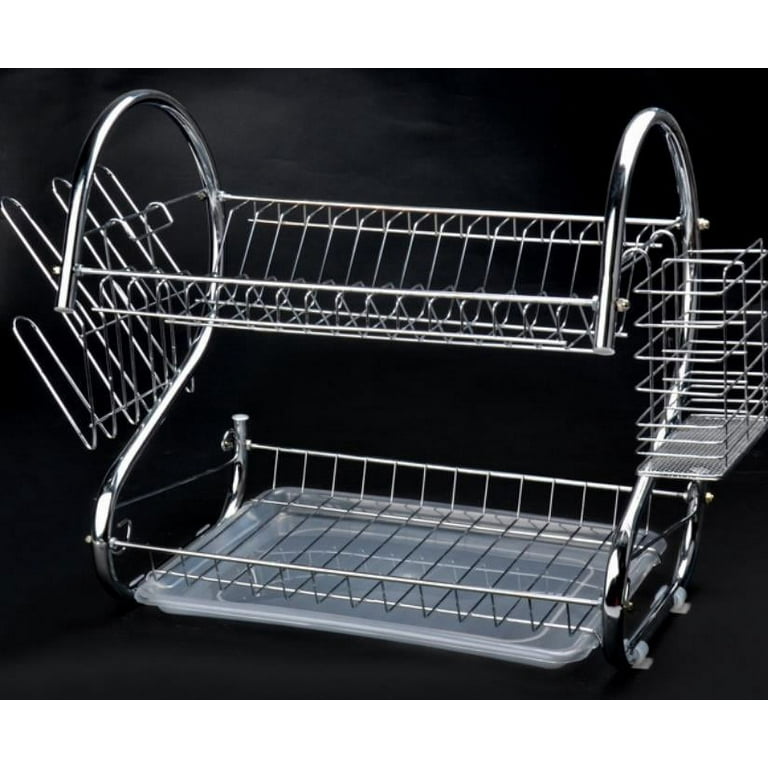 K-Cliffs Dish Drying Rack Kitchen Large 2 Tier Drainer Fit Large