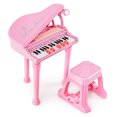 thumbnail image 1 of Costway 31 Keys Kids Piano Keyboard Toy Toddler Musical Instrument with Stool & Microphone Pink, 1 of 9