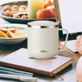 thumbnail image 6 of 304 Stainless Steel Coffee Mugs with Lid and Handle Anti Falling Milk Tea Water Cup Heat Insulated Coffee Cup for BBQ Beach Home Beige, 6 of 8