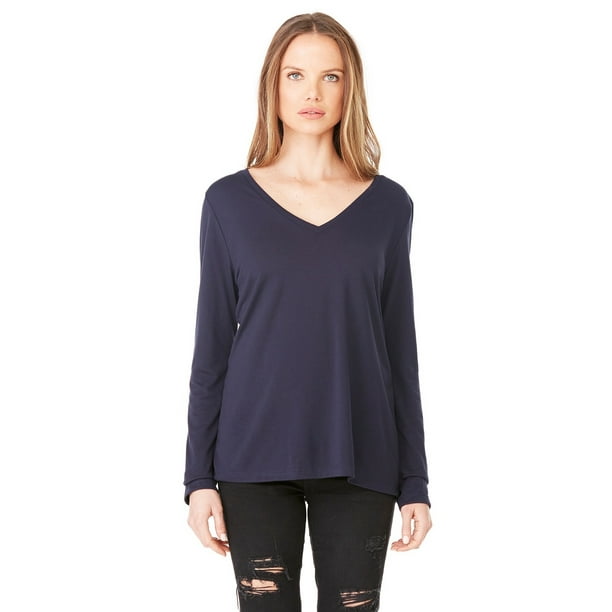 Download BELLA+CANVAS - The Bella + Canvas Ladies Flowy Long Sleeve ...