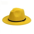 thumbnail image 2 of Sombrero de copa de lana con hebilla de cinturón pequeña gruesa de tela de 420g, sombrero de copa Vintage británico para hombres y mujeres, sombrero de fieltro., 2 of 6
