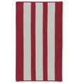 thumbnail image 1 of Colonial Mills Rug EV67R024X036S Everglades Vertical Stripe Braided Area Rug  Sunset Red - 2 x 3 ft., 1 of 1