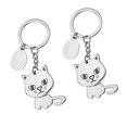 thumbnail image 3 of 2pcs Creative Cat Keychain Shaking Head Cat Key Chain Cat Pendant Key Ring, 3 of 7