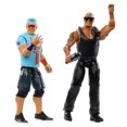 thumbnail image 1 of WWE Main Event Championship Showdown 2-Pack The Rock vs John Cena Action Figures & Accessory, Series #19, 1 of 6