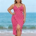 thumbnail image 4 of Daiosportswear Womens Butterfly Swimsuit Cover Up Beachwear Spaghetti Strap Wrap Dress Lightweight Sarong Coverups,Cover-Up for Women Pink XXXXL(XXXXL), 4 of 9
