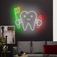 thumbnail image 2 of Craftnamesign Tooth LED Light, Dental Clinic Neon Sign, Tooth Dentist Office Wall Art, 2 of 5