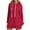 Red, variant on Women's Drop Shoulder Solid Color Hooded Sweatshirt with Side Pockets and Side Slits, Soft Breathable Long Sleeve Casual Pullover for Winter, Daily Wear and Street Fashion Beige L